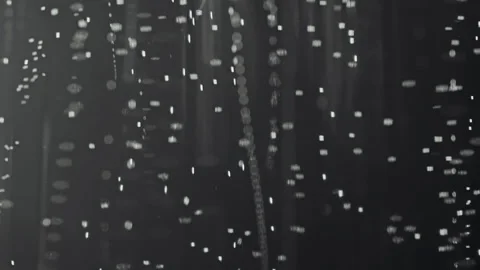 Abstract Macro Bokeh Carbonated Bubbles in a black background. Vídeo Stock 335882401