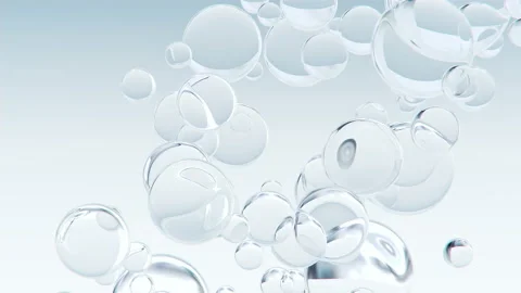 Abstract macro bubbles background Video stock 108450625