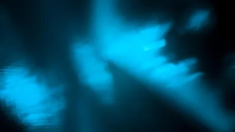 Abstract macro cyan light flame texture, glowing blue smoke pattern backgroun Stock Photos
