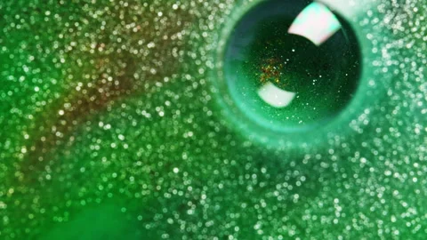 Abstract macro fluid art with shimmering vibrant swells and organic cellular 스톡 동영상 331722323