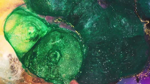 Abstract macro fluid art with vibrant organic motion and liquid textures Stock-Footage 331577934