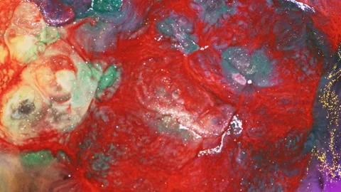 Abstract macro fluid art with vibrant organic motion and liquid textures 스톡 동영상 331579507