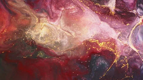 Abstract macro fluid art with vibrant organic motion and liquid textures Stock Footage 331580502