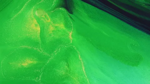 Abstract macro fluid art with vibrant organic motion and liquid textures Stock Footage 331581894