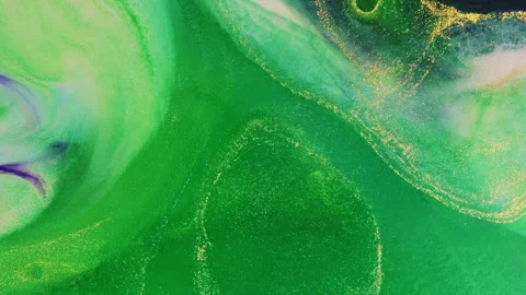 Abstract macro fluid art with vibrant organic motion and liquid textures Stock Footage 331582863