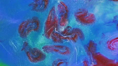 Abstract macro fluid art with vibrant organic motion and liquid textures 스톡 동영상 331584661