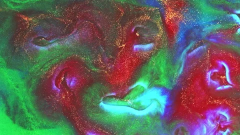 Abstract macro fluid art with vibrant organic motion and liquid textures Stock-Footage 331585961