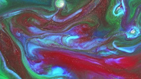 Abstract macro fluid art with vibrant organic motion and liquid textures Видео 331586602