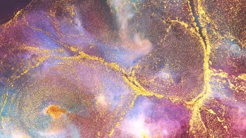 Abstract macro fluid art with vibrant organic motion and liquid textures Stock Footage 331589991