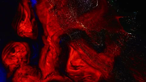 Abstract macro fluid art with vibrant organic motion and shimmering textures 스톡 동영상 331605745
