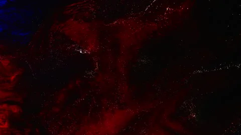 Abstract macro fluid art with vibrant organic motion and shimmering textures Stock Footage 331607794
