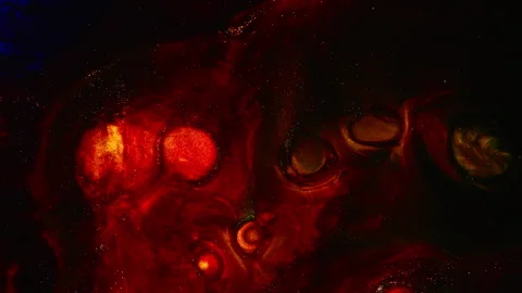 Abstract macro fluid art with vibrant organic motion and shimmering textures Stock-Footage 331608213