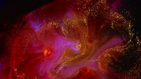 Abstract macro fluid art with vibrant organic motion and shimmering textures 스톡 동영상 331608261