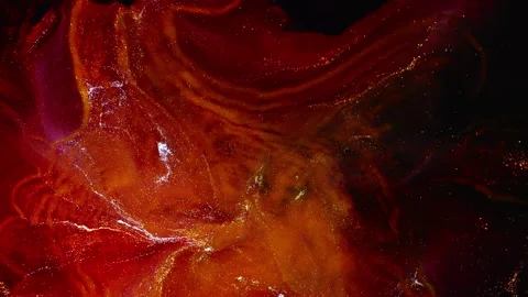 Abstract macro fluid art with vibrant organic motion and shimmering textures Stock-Footage 331609135