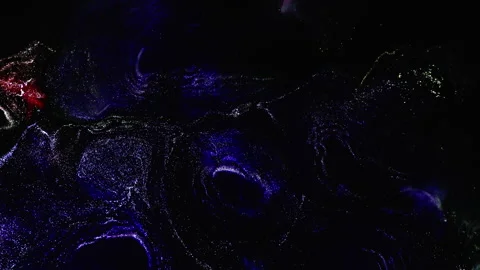 Abstract macro fluid art with vibrant organic motion and shimmering textures Stock Footage 331611168
