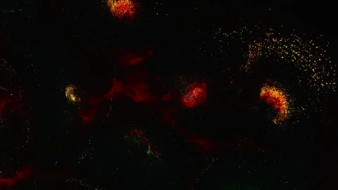 Abstract macro fluid art with vibrant organic motion and shimmering textures Stock Footage 331613114