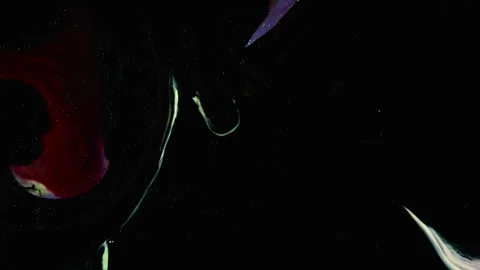 Abstract macro fluid art with vibrant organic motion and shimmering textures Stock Footage 331619285