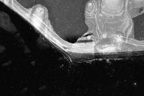 Abstract macro ice structure or dental xray view Foto stock