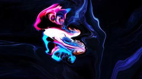 ABSTRACT MACRO PAINT AND COLORS Stock Illustration