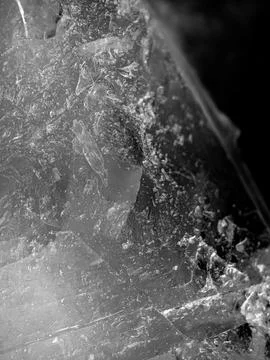 Abstract Macro Pattern of Layered Ice Crystals Stock Photos