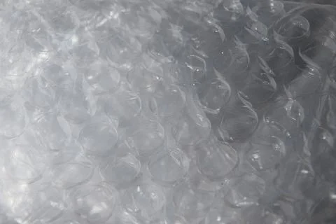 Abstract Macro Plastic Bubble Wrap Texture with Shimmering Light Reflection.. Stock Photos
