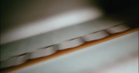 Abstract Macro Shot of Blurred Book Pages or File Tabs with Motion Effect Stock Footage 319485941