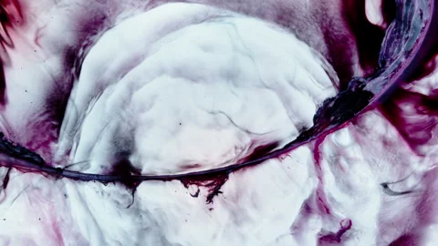 Abstract macro shot of fluids mixing in vivid textures and emotional movement Stockbeeldmateriaal 306678053