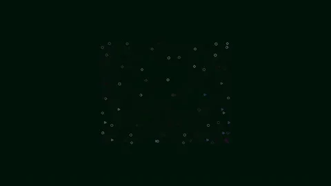 Abstract macro video of falling glowing bokeh particles and glitter dust Stock Footage 342115027