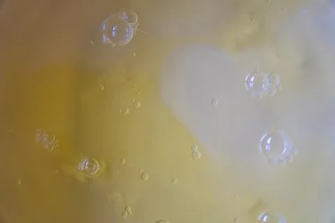 Abstract Macro View Of Bubbles In Liquid Stock Photos