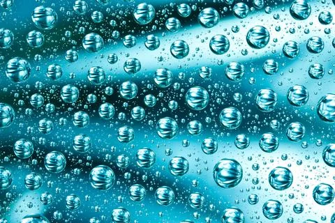 Abstract macro of water drops Stock Photos