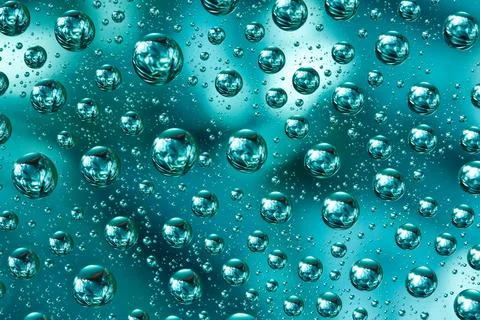 Abstract macro of water drops Stock Photos
