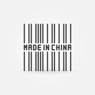 Abstract made in China icon Illustrazione stock