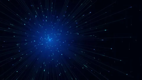 Abstract Magenta AI Data Network Vector Field Motion Graphic Stock Footage 341710616