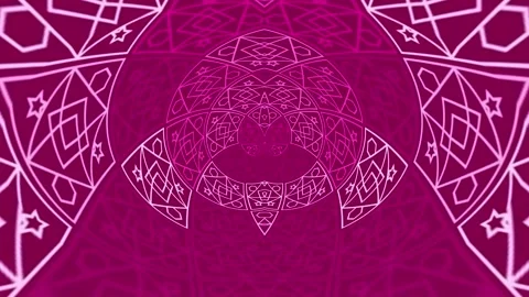 Abstract Magenta and White Pattern Video stock 289128919