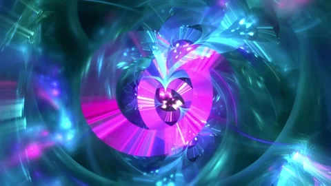 Abstract Magenta Cyan Vortex Core Stock Footage 326673750