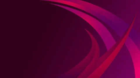 Abstract Magenta Gradient Background with Dynamic Flowing Ribbons Stock Illustration