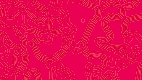 Abstract Magenta Wavy Lines Background Stock Footage 290820126