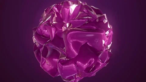 Abstract magic cosmos glowing sphere with molecules of compounds 3d illustr.. Stock Footage 237706636