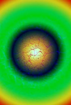 Abstract magic eye, unknown science. Stock Illustration