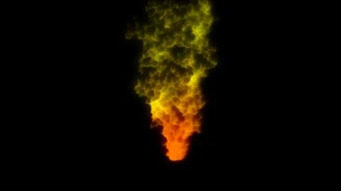 Abstract magic fire on black background Stock Illustration