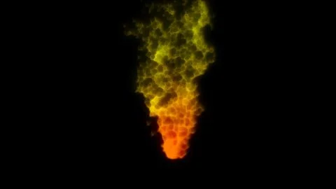 Abstract magic fire on black background Stock Illustration