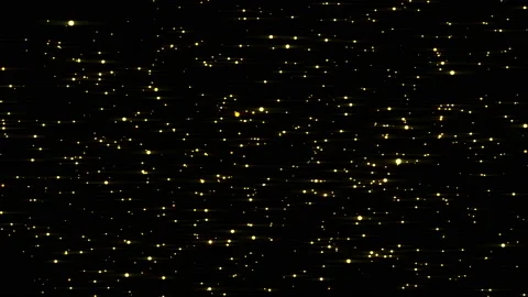 Abstract magic gold dust fly in the dark. Stock Footage 141805147