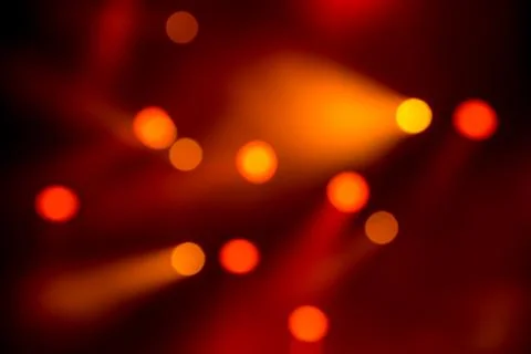 Abstract magic image with rays of colored light from floodlights in the dark Stock Photos