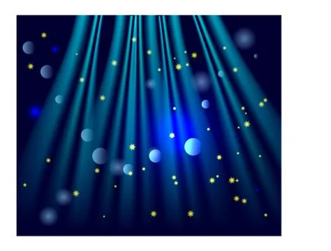 Abstract magic light background. Blue holiday burst Stock Illustration