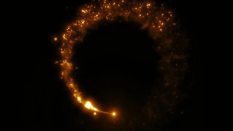 Abstract Magic Light Leak Circle Background Loop Stock Footage 121161026