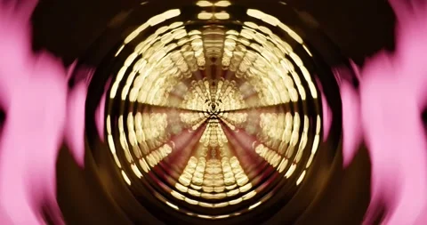 Abstract Magic Light Tunnel. Fluid Movement. Ripple Motion. Stock Footage 156263651
