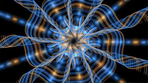 Abstract magic neon lights background Stock Illustration