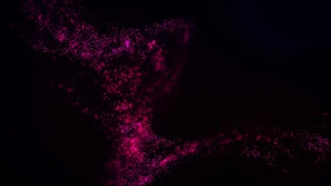 Abstract magic particle magenta Stock-Footage 76201941