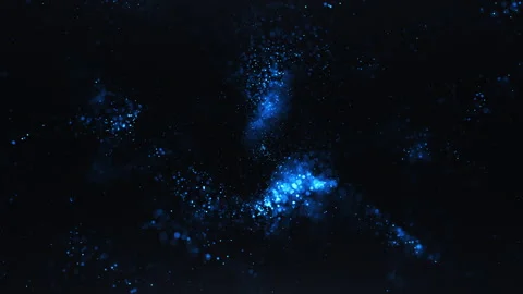 Abstract Magic Particles Background Video stock 247356233