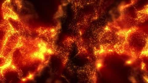Abstract magic particles background, particles glow and move with wave energy Stock Footage 263972968